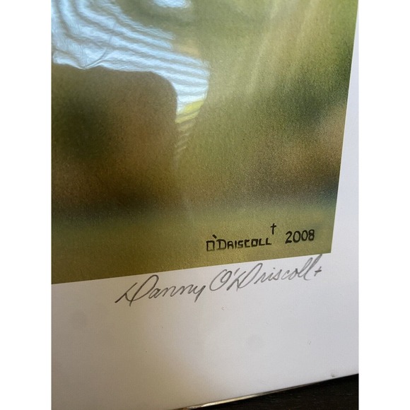 New Art Painting Print yellow lab Dog Puppy Danny O’Driscoll 2008 46/500 11x114 - Picture 4 of 6